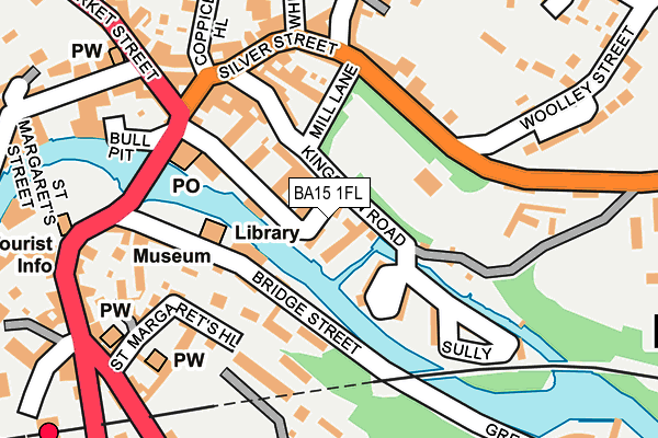 BA15 1FL map - OS OpenMap – Local (Ordnance Survey)