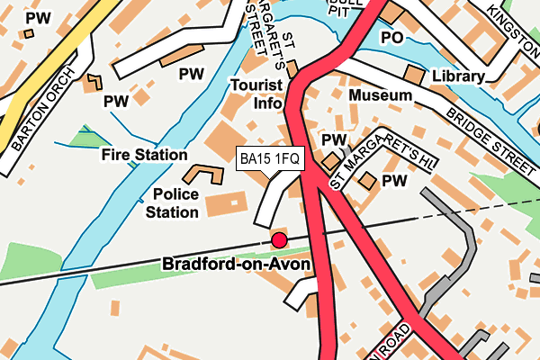 BA15 1FQ map - OS OpenMap – Local (Ordnance Survey)