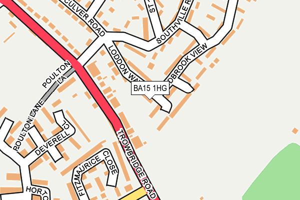 BA15 1HG map - OS OpenMap – Local (Ordnance Survey)