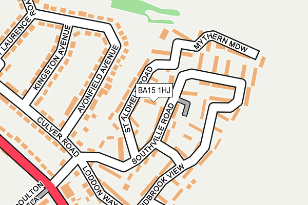 BA15 1HJ map - OS OpenMap – Local (Ordnance Survey)