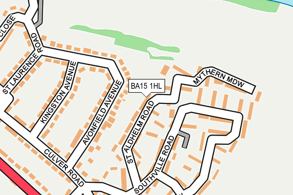 BA15 1HL map - OS OpenMap – Local (Ordnance Survey)