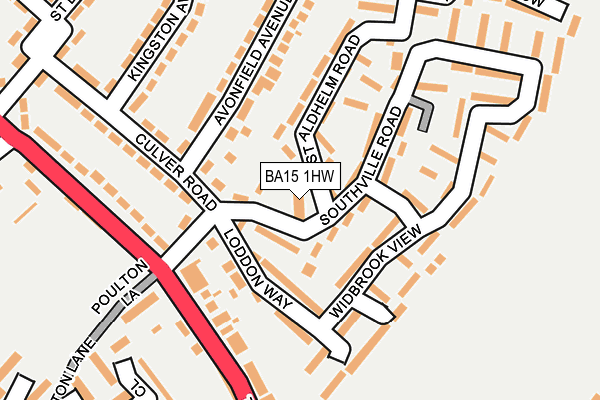 BA15 1HW map - OS OpenMap – Local (Ordnance Survey)
