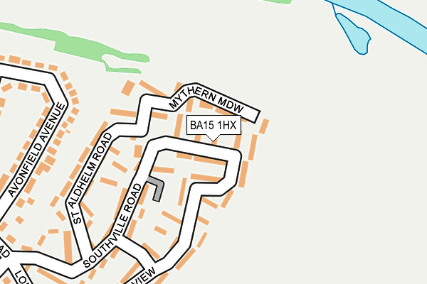 BA15 1HX map - OS OpenMap – Local (Ordnance Survey)