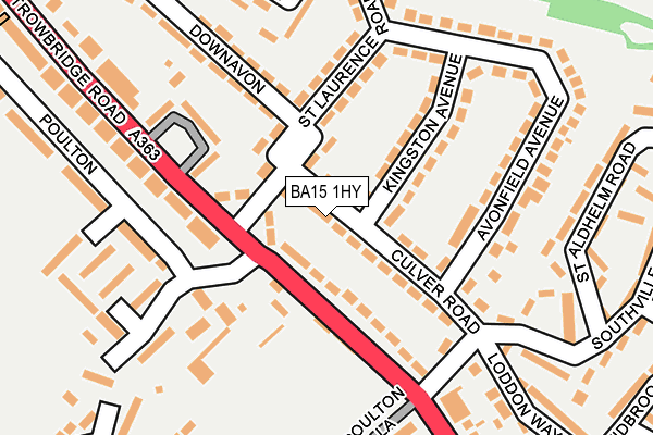 BA15 1HY map - OS OpenMap – Local (Ordnance Survey)