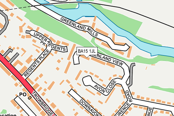 BA15 1JL map - OS OpenMap – Local (Ordnance Survey)