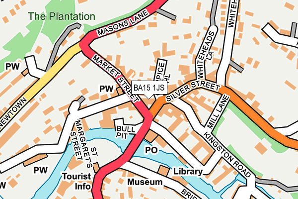 BA15 1JS map - OS OpenMap – Local (Ordnance Survey)