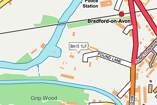 BA15 1LF map - OS OpenMap – Local (Ordnance Survey)