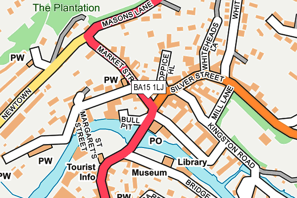 BA15 1LJ map - OS OpenMap – Local (Ordnance Survey)