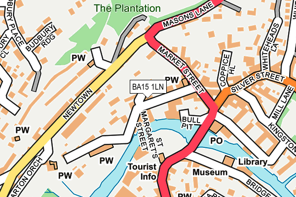 Map of CHIPPENHAM NATURAL HEALTH CLINIC LIMITED at local scale