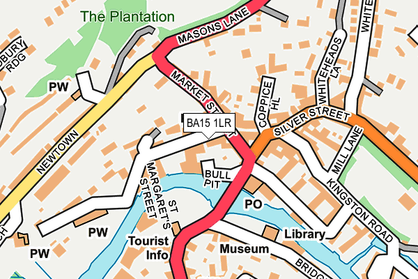 BA15 1LR map - OS OpenMap – Local (Ordnance Survey)