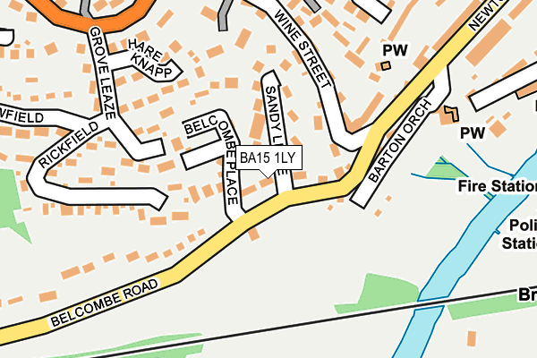 BA15 1LY map - OS OpenMap – Local (Ordnance Survey)