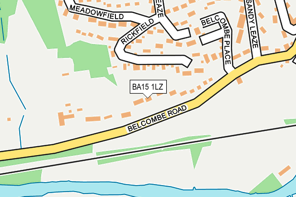 BA15 1LZ map - OS OpenMap – Local (Ordnance Survey)