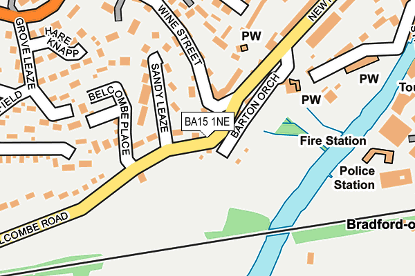 BA15 1NE map - OS OpenMap – Local (Ordnance Survey)