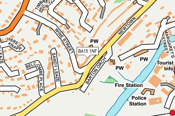BA15 1NF map - OS OpenMap – Local (Ordnance Survey)