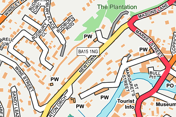 BA15 1NG map - OS OpenMap – Local (Ordnance Survey)