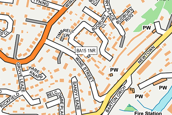 BA15 1NR map - OS OpenMap – Local (Ordnance Survey)