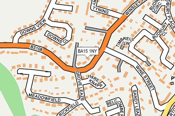 BA15 1NY map - OS OpenMap – Local (Ordnance Survey)