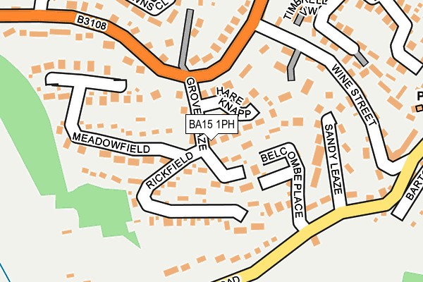 BA15 1PH map - OS OpenMap – Local (Ordnance Survey)