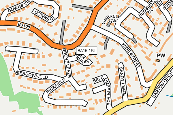 BA15 1PJ map - OS OpenMap – Local (Ordnance Survey)