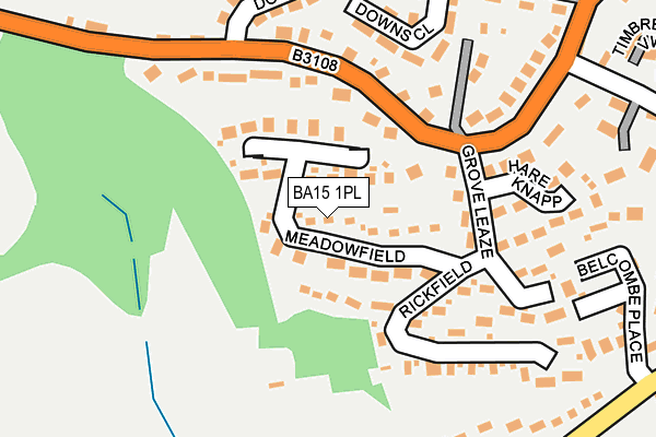 BA15 1PL map - OS OpenMap – Local (Ordnance Survey)