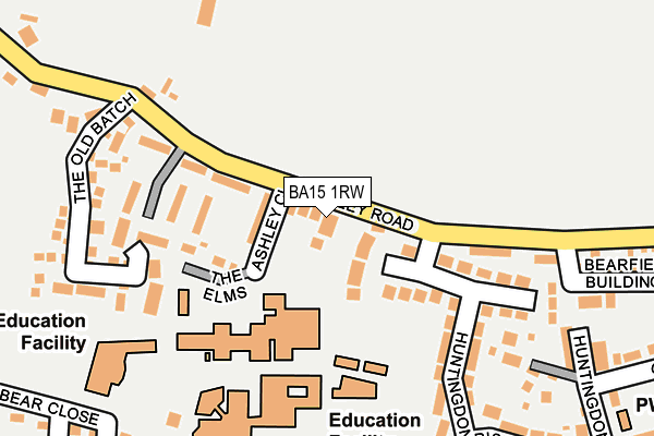 BA15 1RW map - OS OpenMap – Local (Ordnance Survey)