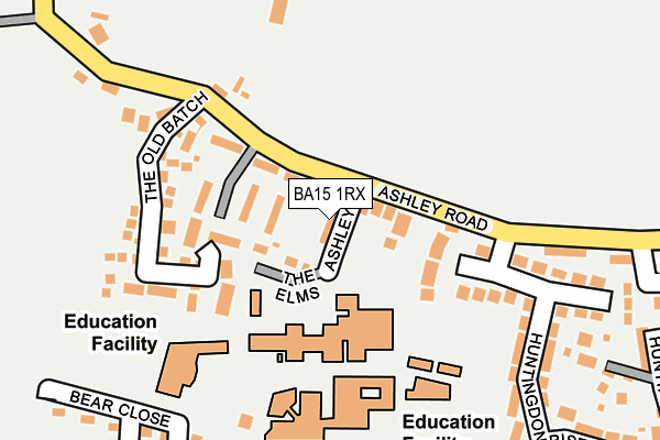 BA15 1RX map - OS OpenMap – Local (Ordnance Survey)