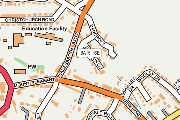 BA15 1SE map - OS OpenMap – Local (Ordnance Survey)