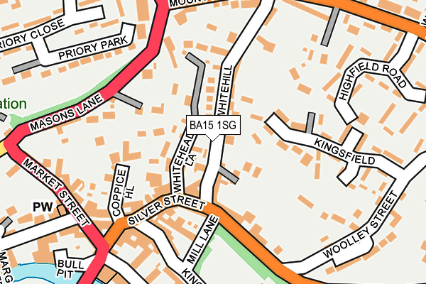 BA15 1SG map - OS OpenMap – Local (Ordnance Survey)