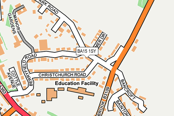 BA15 1SY map - OS OpenMap – Local (Ordnance Survey)