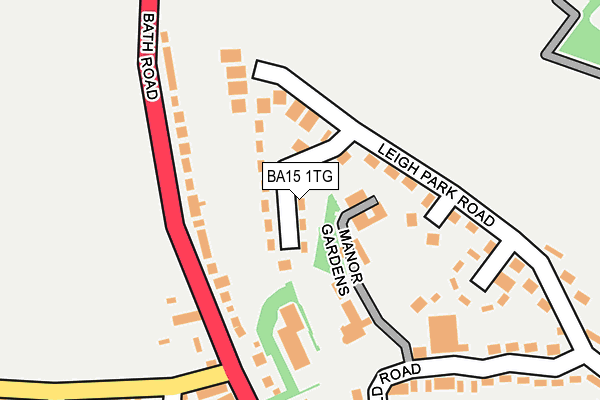 BA15 1TG map - OS OpenMap – Local (Ordnance Survey)