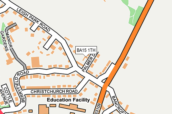 BA15 1TH map - OS OpenMap – Local (Ordnance Survey)