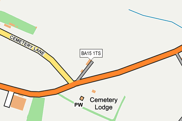 BA15 1TS map - OS OpenMap – Local (Ordnance Survey)