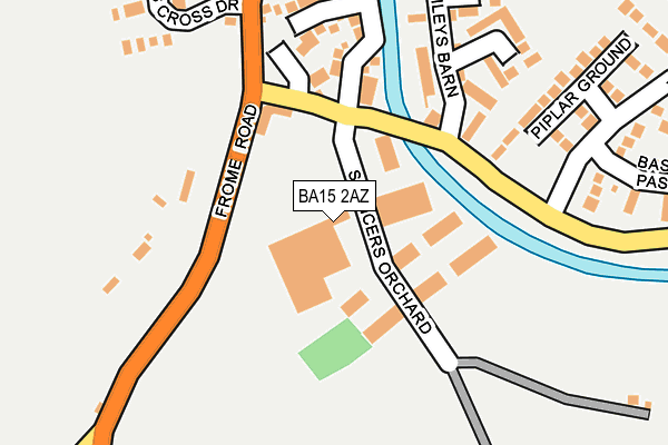 BA15 2AZ map - OS OpenMap – Local (Ordnance Survey)