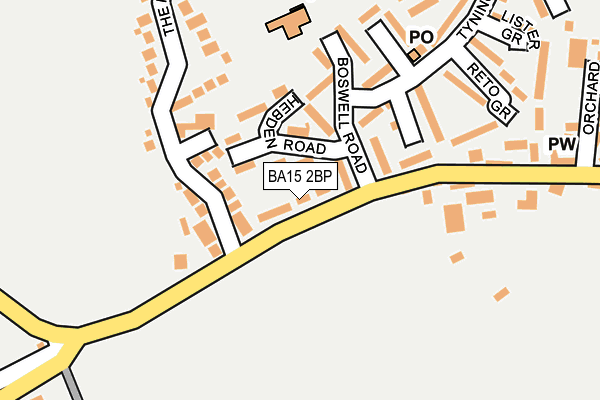 BA15 2BP map - OS OpenMap – Local (Ordnance Survey)