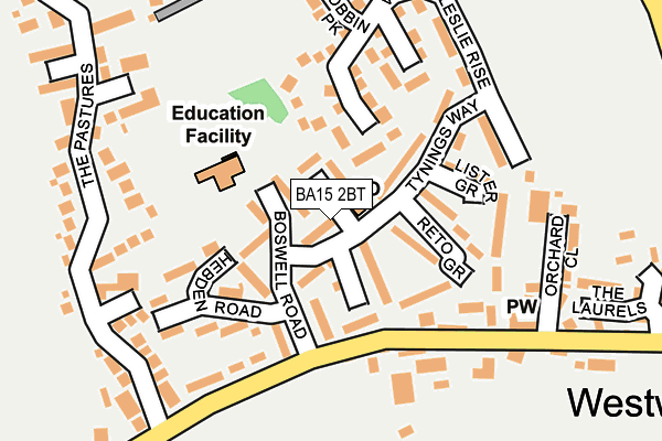 BA15 2BT map - OS OpenMap – Local (Ordnance Survey)