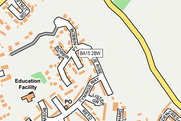 BA15 2BW map - OS OpenMap – Local (Ordnance Survey)