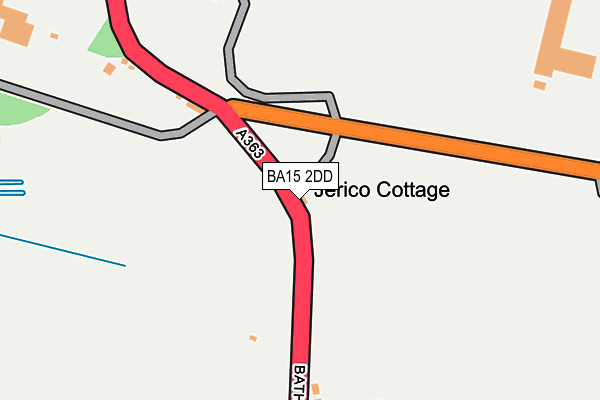 BA15 2DD map - OS OpenMap – Local (Ordnance Survey)