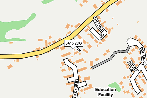 BA15 2DG map - OS OpenMap – Local (Ordnance Survey)