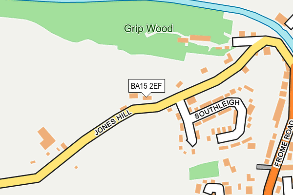 BA15 2EF map - OS OpenMap – Local (Ordnance Survey)