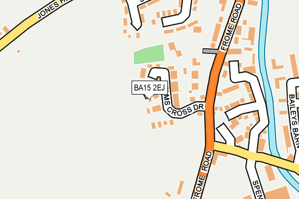 BA15 2EJ map - OS OpenMap – Local (Ordnance Survey)