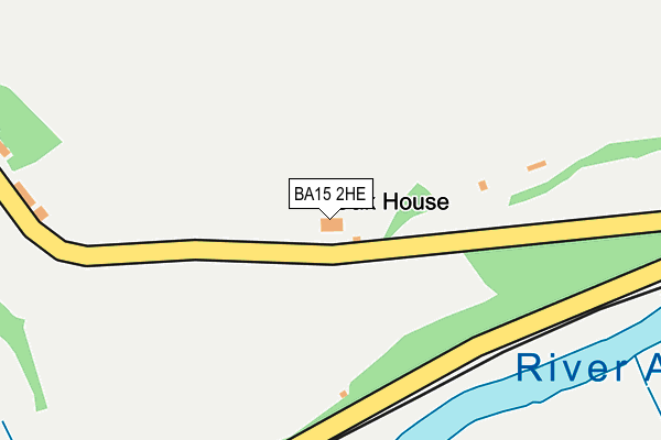 BA15 2HE map - OS OpenMap – Local (Ordnance Survey)