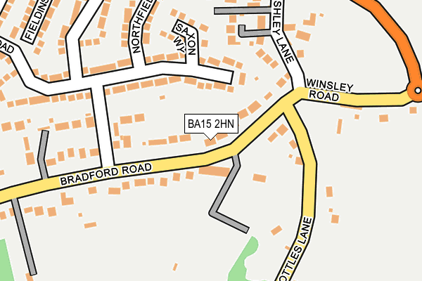 BA15 2HN map - OS OpenMap – Local (Ordnance Survey)