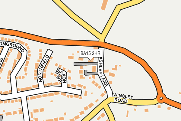 BA15 2HR map - OS OpenMap – Local (Ordnance Survey)