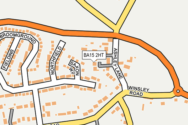 BA15 2HT map - OS OpenMap – Local (Ordnance Survey)