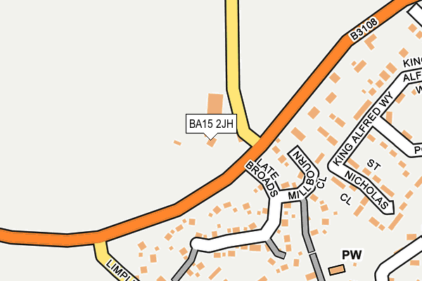 BA15 2JH map - OS OpenMap – Local (Ordnance Survey)