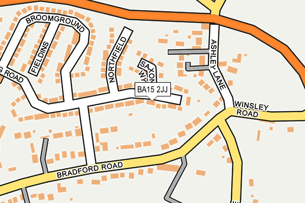 BA15 2JJ map - OS OpenMap – Local (Ordnance Survey)