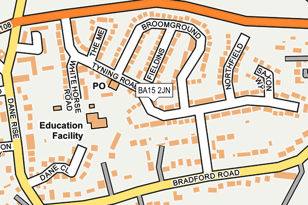 BA15 2JN map - OS OpenMap – Local (Ordnance Survey)