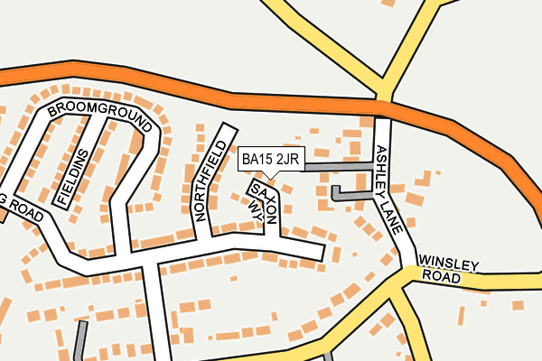 BA15 2JR map - OS OpenMap – Local (Ordnance Survey)