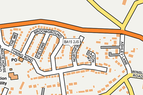 BA15 2JS map - OS OpenMap – Local (Ordnance Survey)
