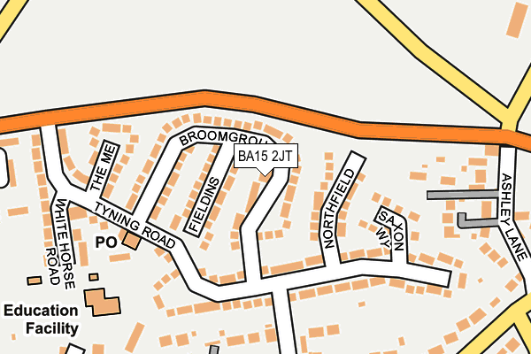 BA15 2JT map - OS OpenMap – Local (Ordnance Survey)